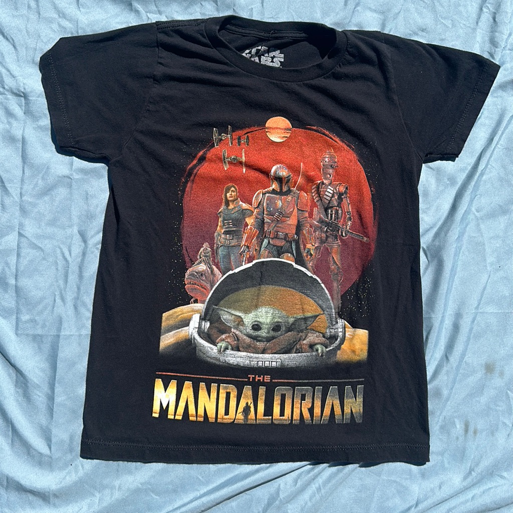 Star Wars The Mandalorian Graphic Tee Black Size M